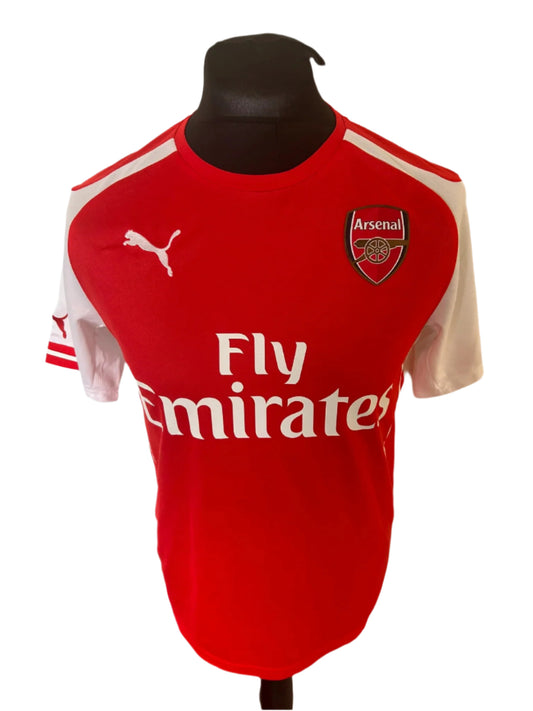 Arsenal Santi Cazorla 2014-15 Home Football Shirt Medium Puma