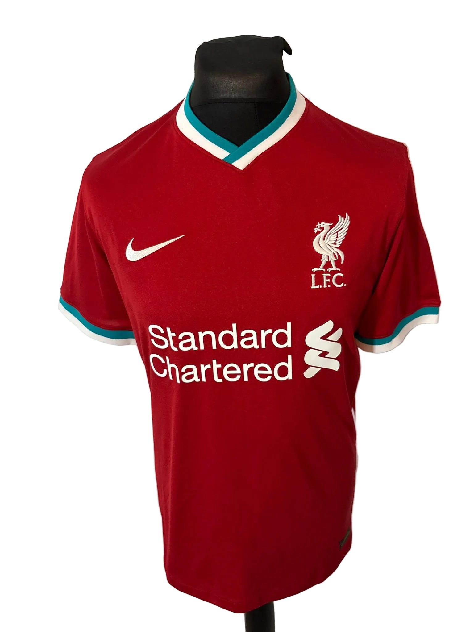 Liverpool 2020-21 home football shirt, red, Large, Nike, Diogo Jota, front