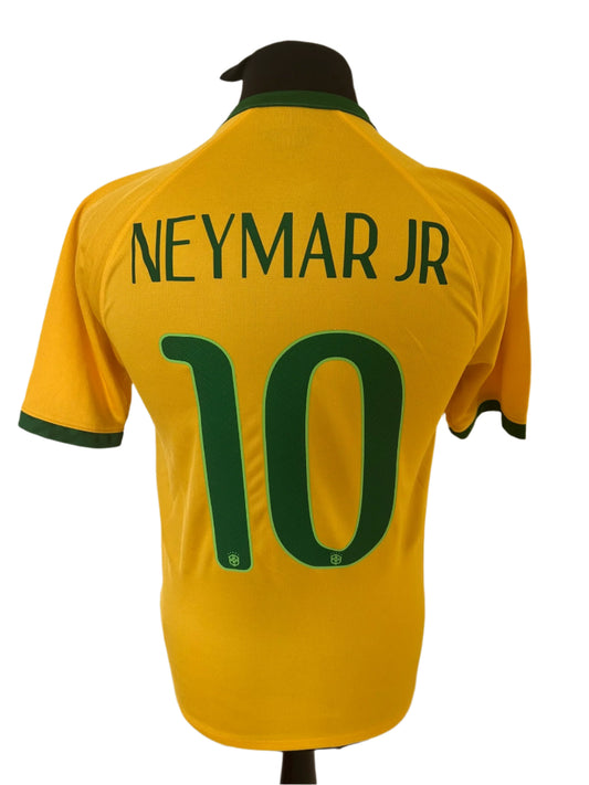 Brazil Neymar 2014-15 Home Football Shirt Small Nike