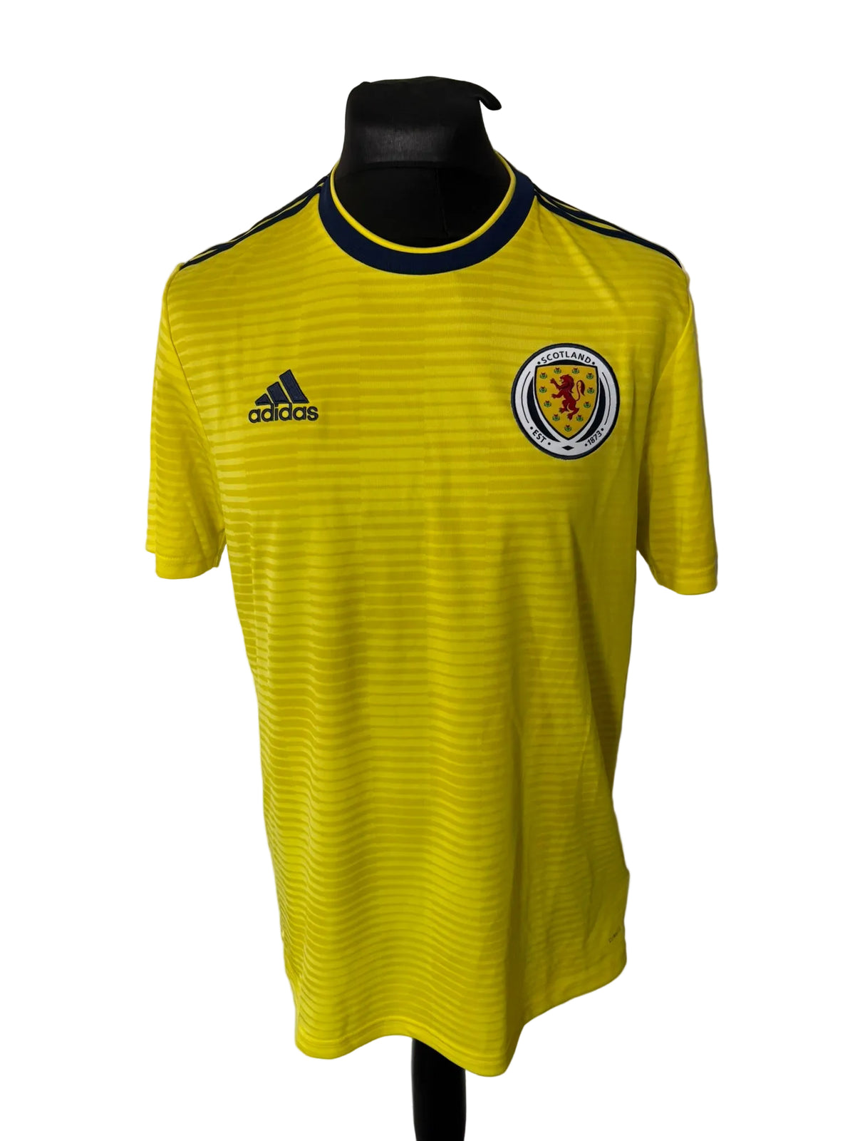 Scotland 2017-18 away football shirt, yellow, Large, Adidas, front