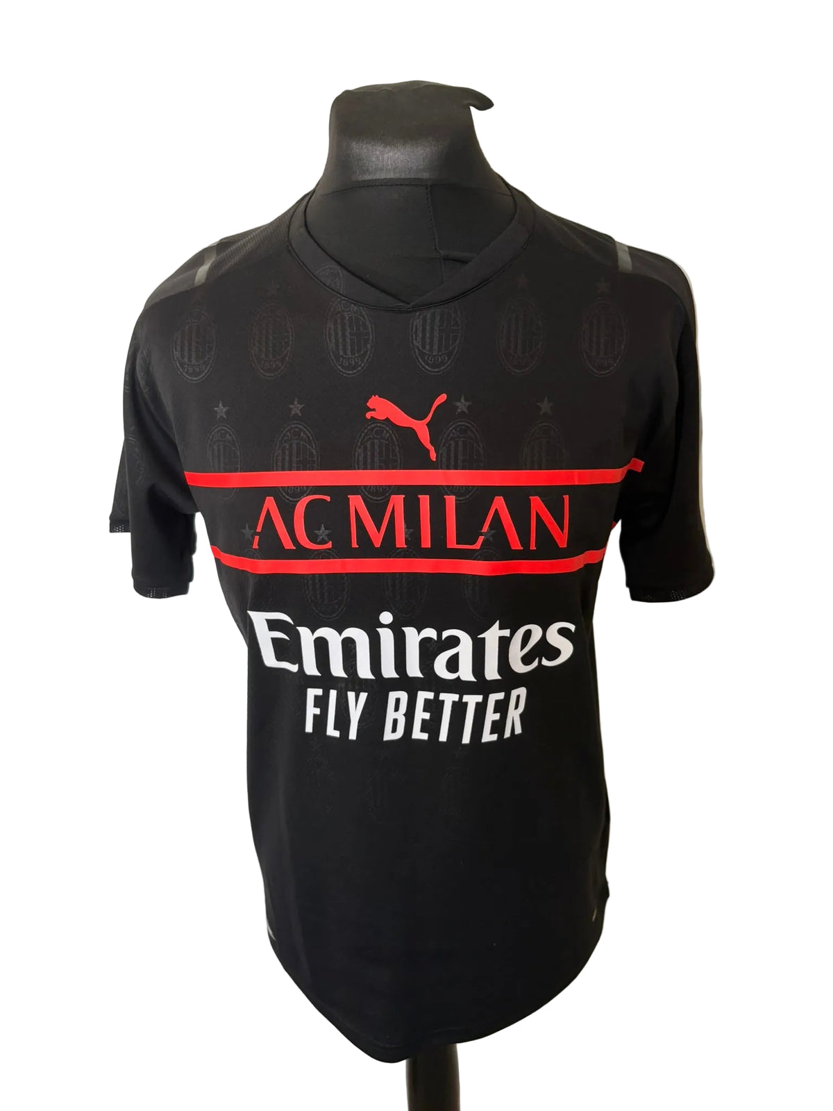 AC Milan 2021-22 third football shirt, black, Large, Puma, front