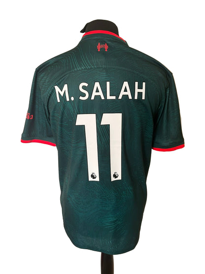 Liverpool Mohamed Salah 2022-23 Third Football Shirt Large Nike