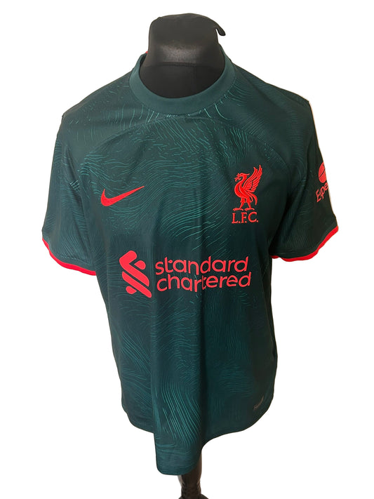 Liverpool Mohamed Salah 2022-23 Third Football Shirt Large Nike