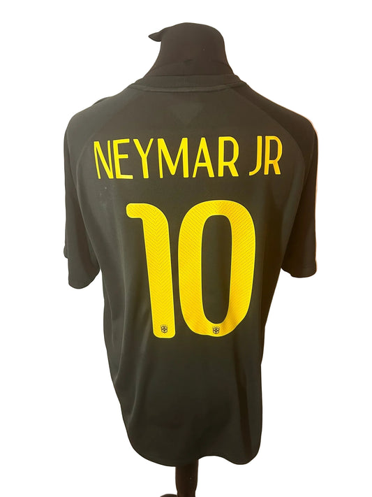 Brazil 2014-15 third football shirt, green, Extra Large, XL, Nike, Neymar, back