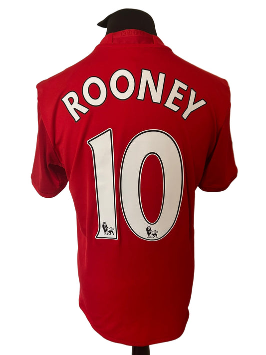 Manchester United Wayne Rooney 2016-17 Home Football Shirt Medium Adidas