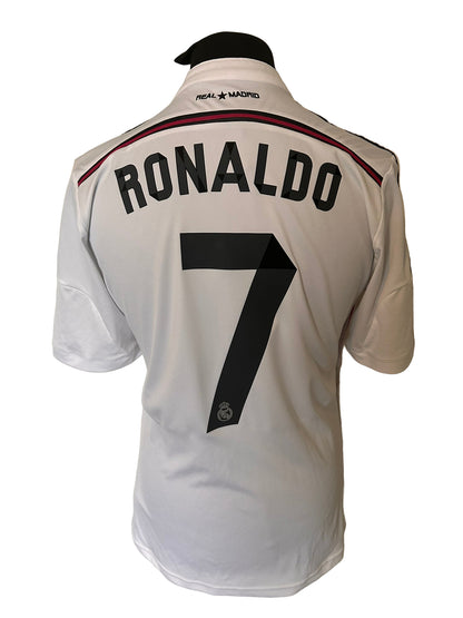 Real Madrid Cristiano Ronaldo 2014-15 Home Football Shirt Medium Adidas