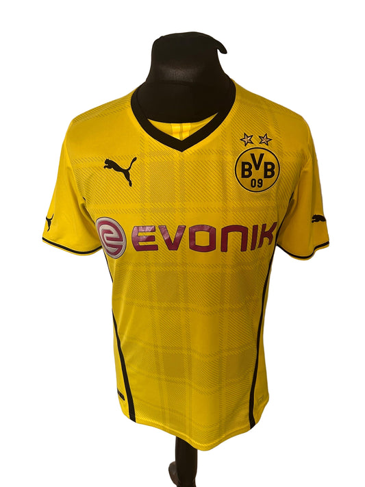 Borussia Dortmund Robert Lewandowski 2013-14 Home Football Shirt Medium Puma