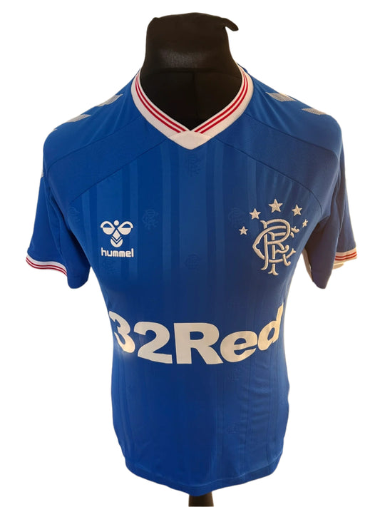 Rangers 2019-20 Home Football Shirt Small Hummel