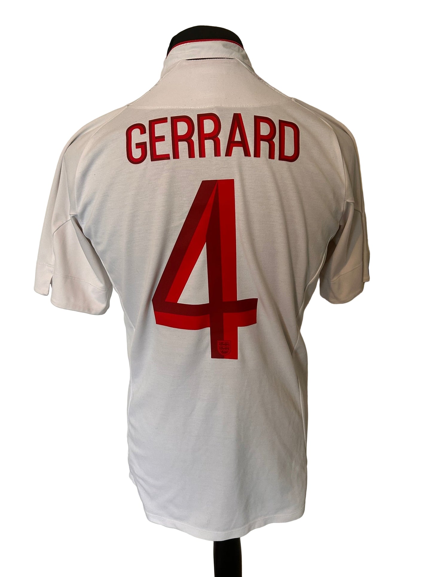 England Steven Gerrard 2012-13 Home Football Shirt Medium 38 Umbro