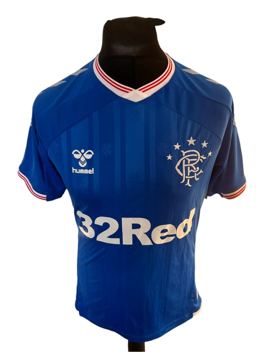 Rangers 2019-20 Home Football Shirt Medium Hummel