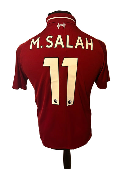Liverpool Mohamed Salah 2018-19 Home Football Shirt Small New Balance