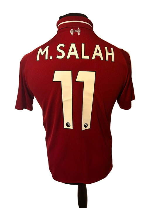 Liverpool Mohamed Salah 2018-19 Home Football Shirt Small New Balance