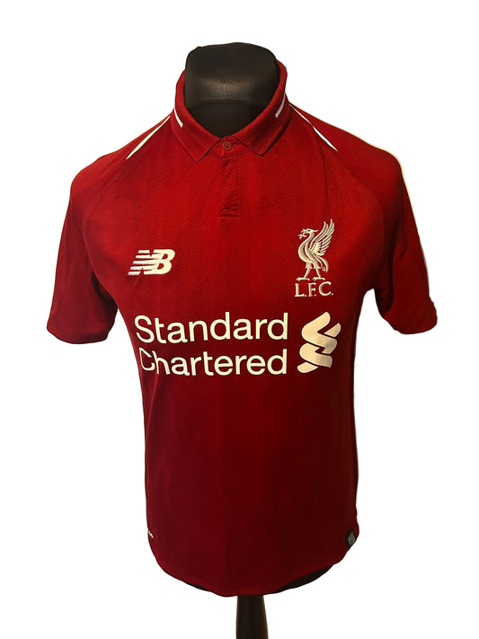Liverpool Mohamed Salah 2018-19 Home Football Shirt Small New Balance