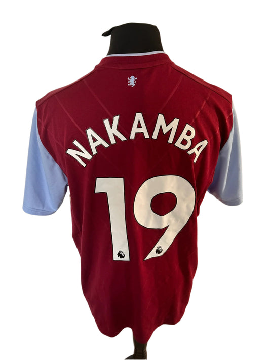 Aston Villa Marvelous Nakamba 2022-23 Home Football Shirt Extra Large XL Castore