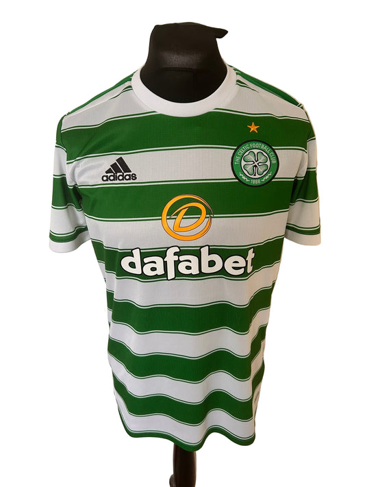 Celtic 2021-22 Home Football Shirt Medium Adidas