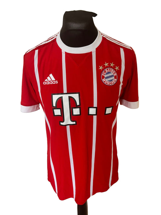 Bayern Munich 2017-18 Home Football Shirt Medium Adidas