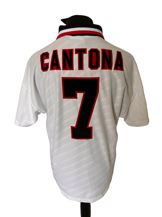 Manchester United Eric Cantona 1996-97 Away Football Shirt Large Umbro