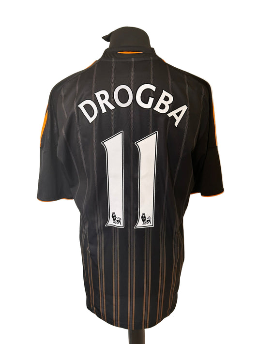 Chelsea Didier Drogba 2010-11 Away Football Shirt Large Adidas