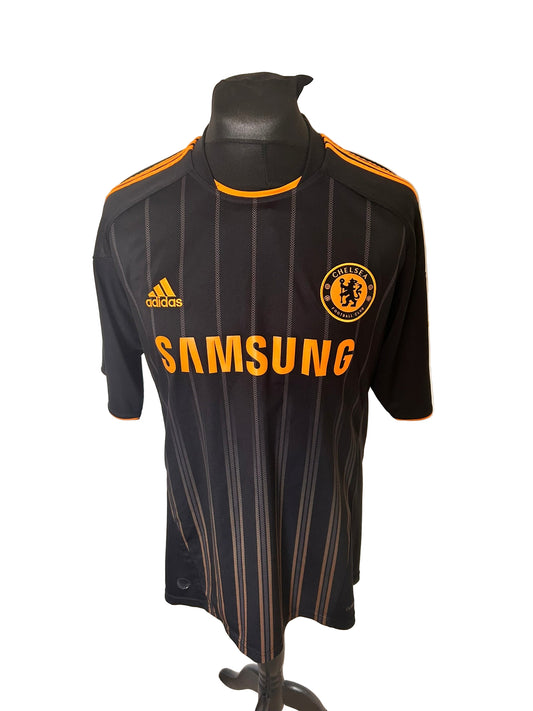 Chelsea Didier Drogba 2010-11 Away Football Shirt Large Adidas