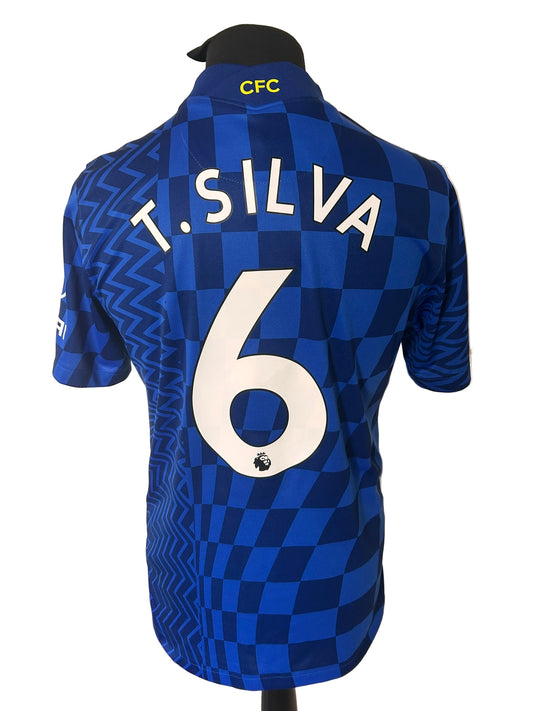 Chelsea Thiago Silva 2021-22 Home Football Shirt Medium Nike