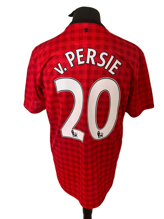 Manchester United Robin Van Persie 2012-13 Home Football Shirt Large Nike