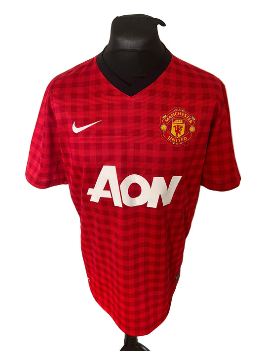 Manchester United Robin Van Persie 2012-13 Home Football Shirt Large Nike