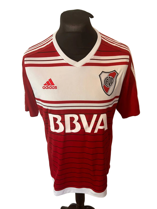 River Plate 2016-17 away football shirt, red, Large, Adidas, front