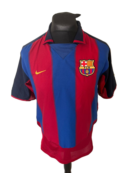 Barcelona Ronaldinho 2003-04 Home Football Shirt Medium Nike
