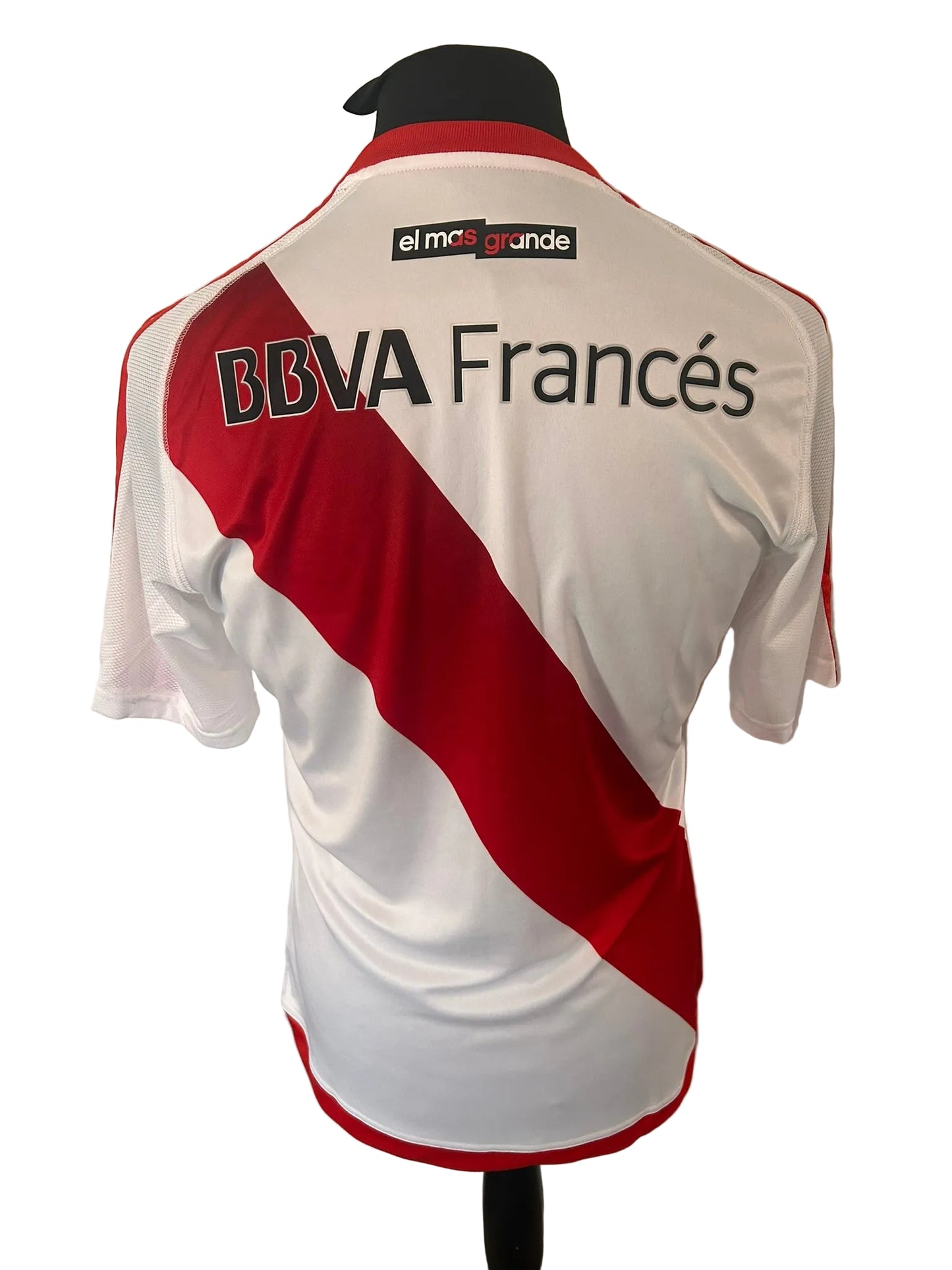 River Plate 2016-17 home football shirt, white and red, medium, Adidas, back