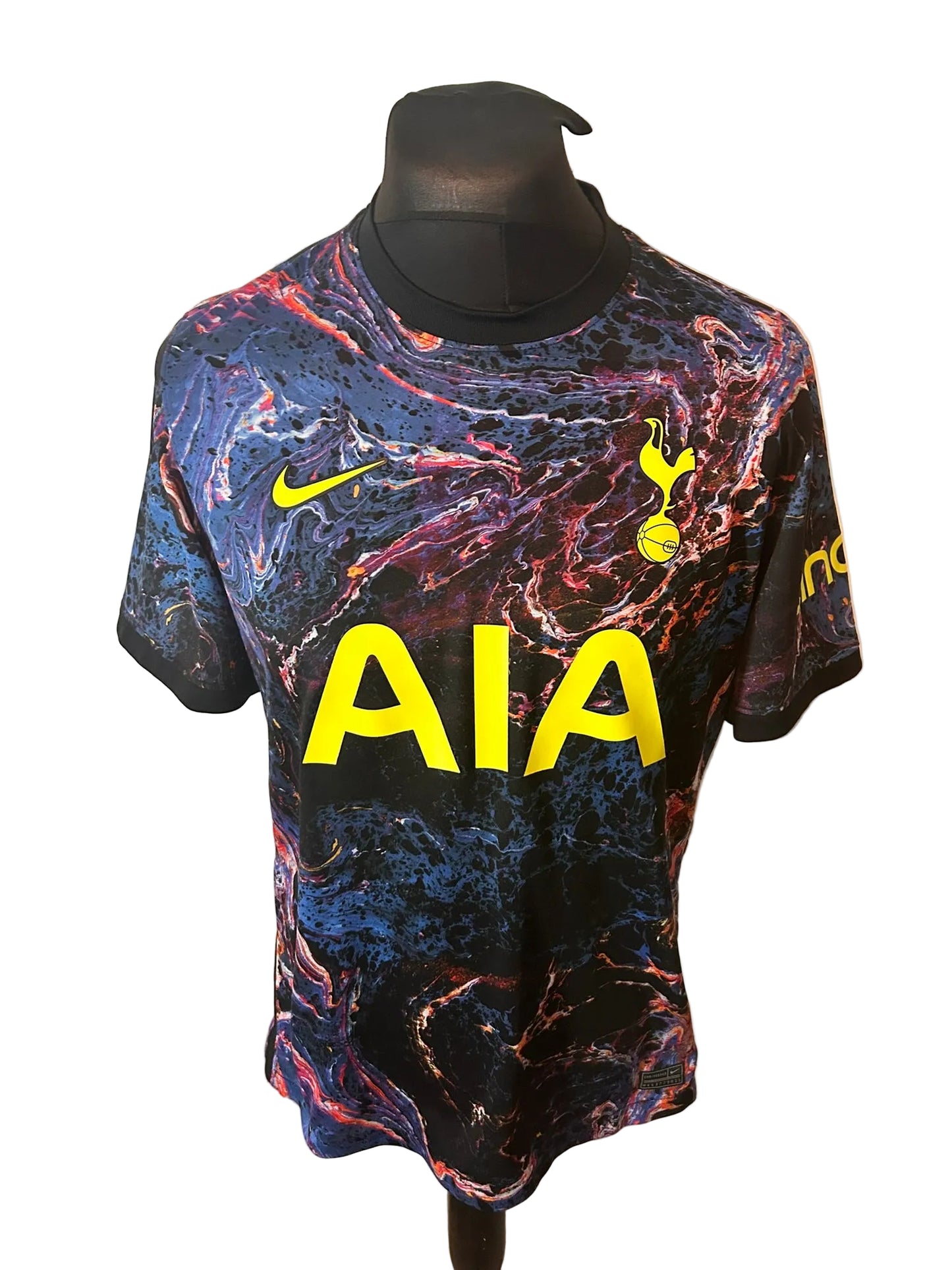 Tottenham Hotspur 2021-22 away football shirt, black, large, Nike, Son-Heung Min, front