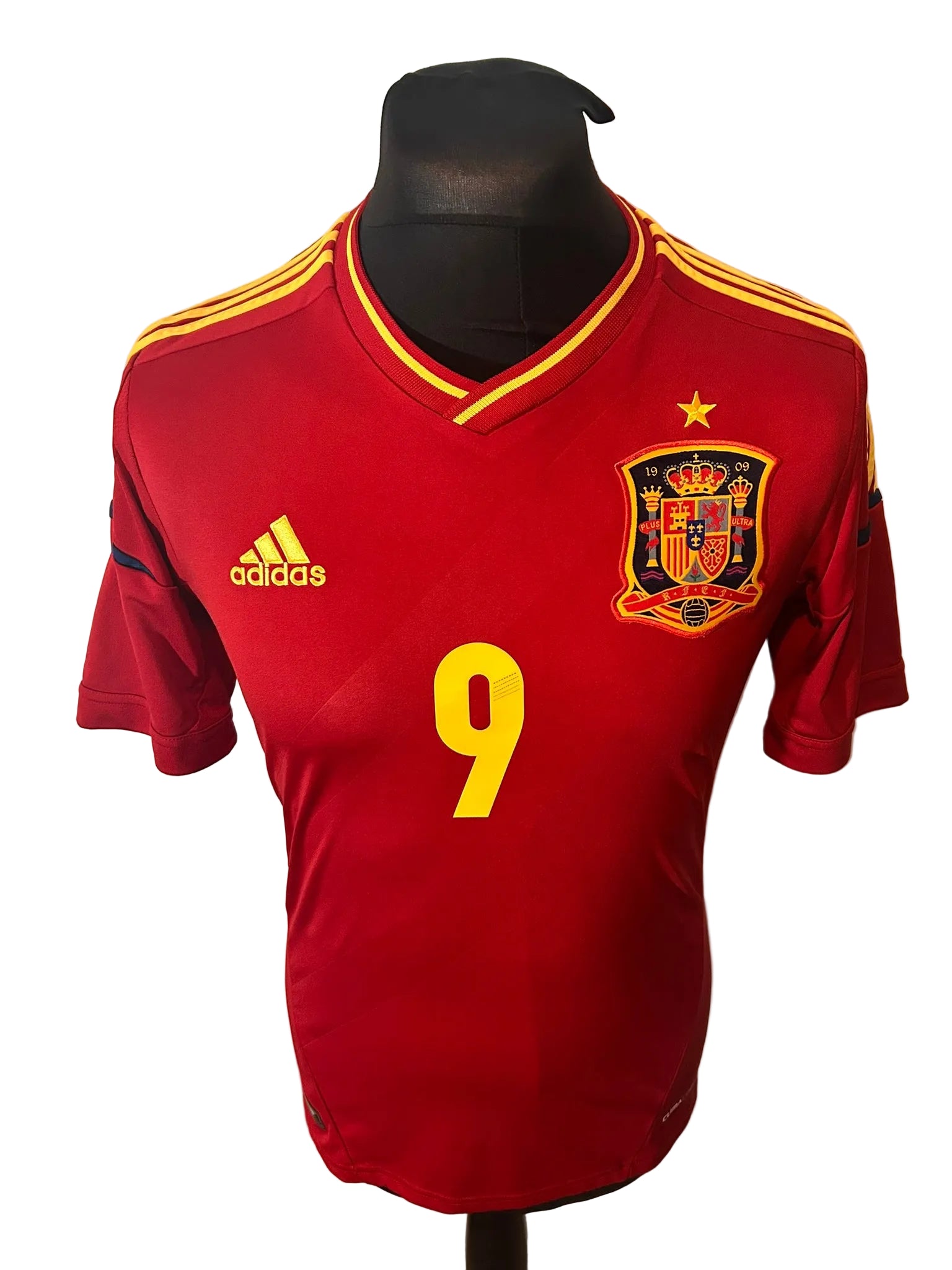 Spain 2011-12 home football shirt, red, small, adidas, Fernando Torres, front