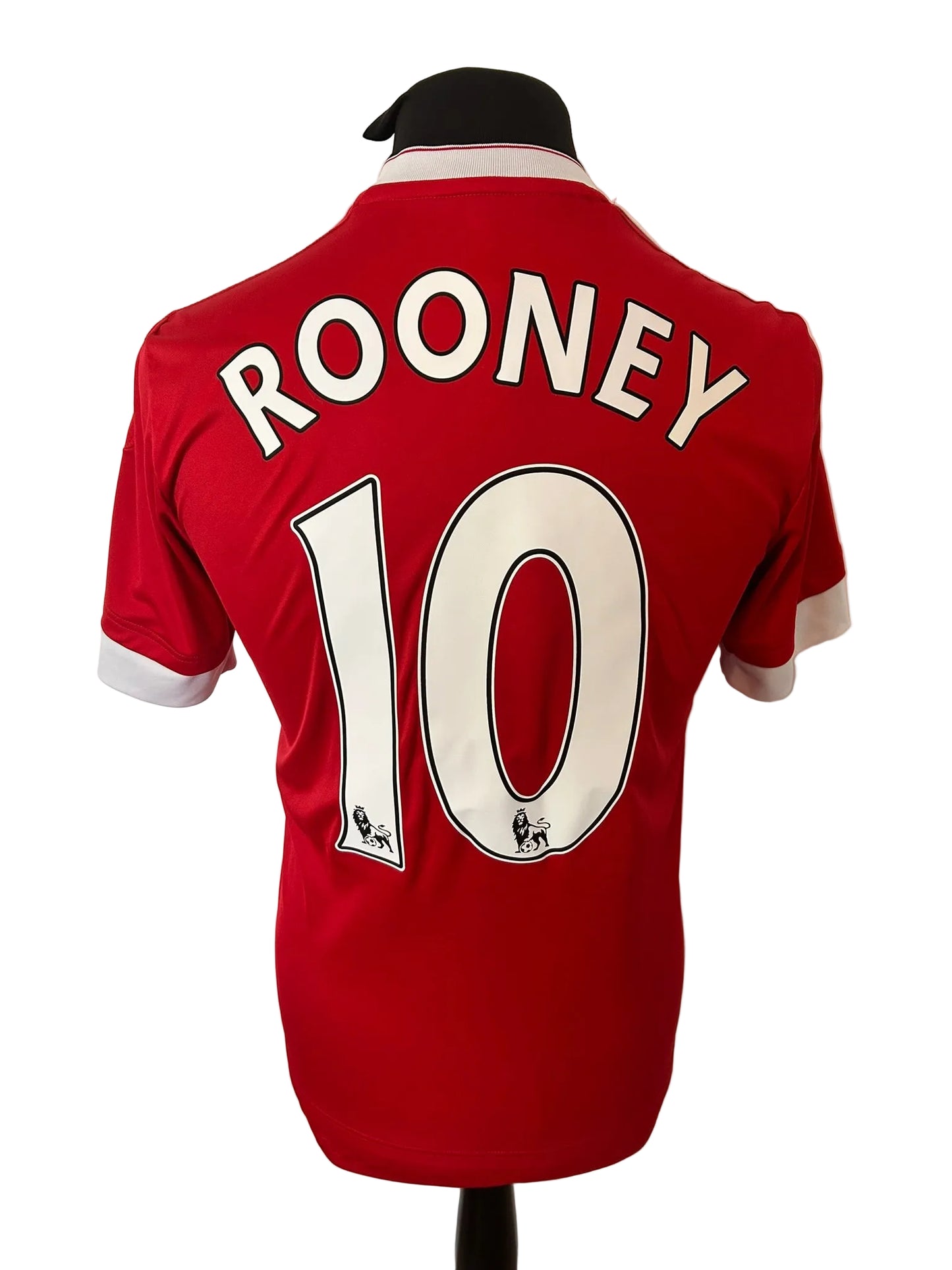 Manchester United 2015-16 home football shirt, red, small, Adidas, Wayne Rooney, back