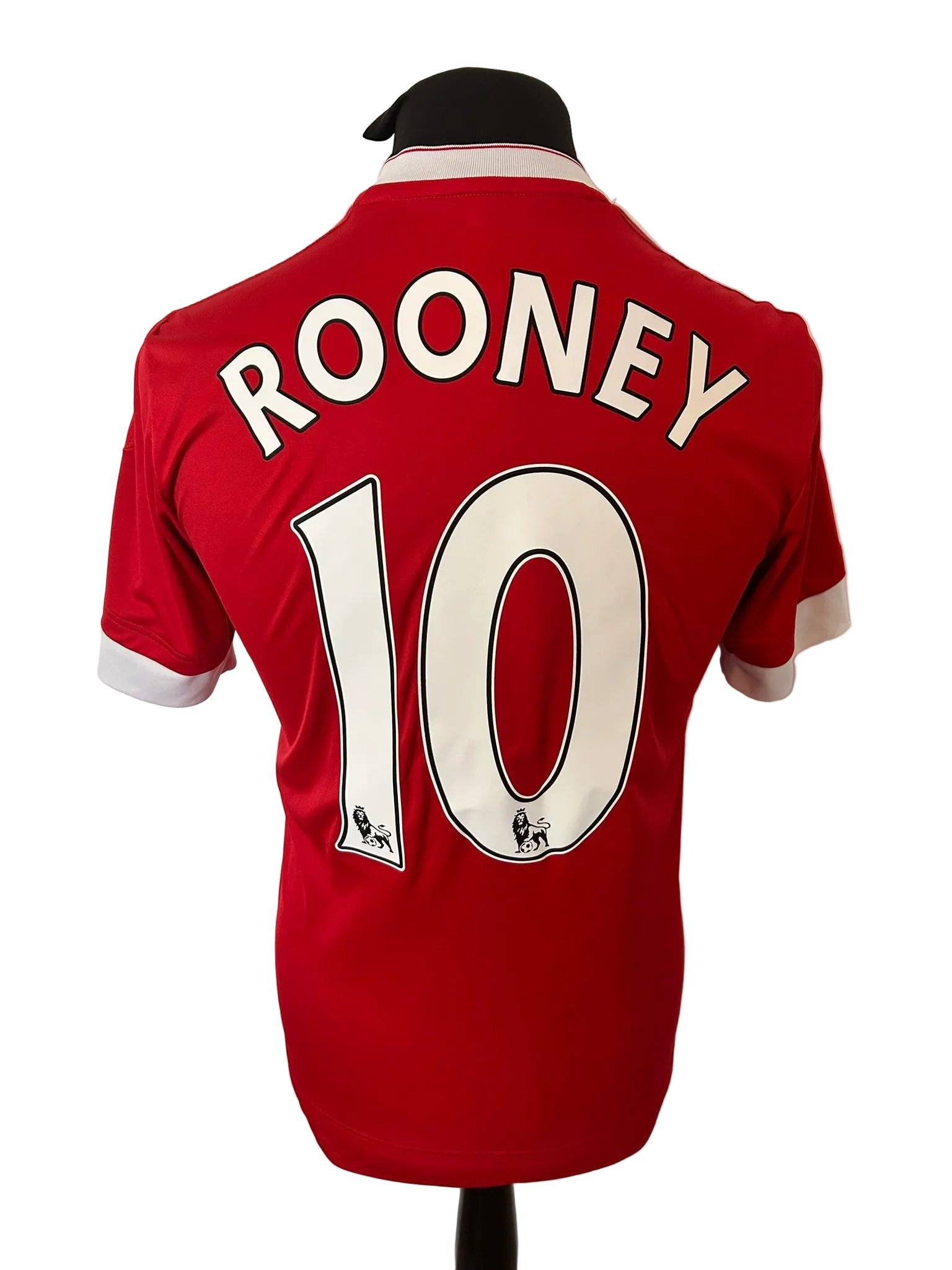 Manchester United 2015-16 home football shirt, red, small, Adidas, Wayne Rooney, back