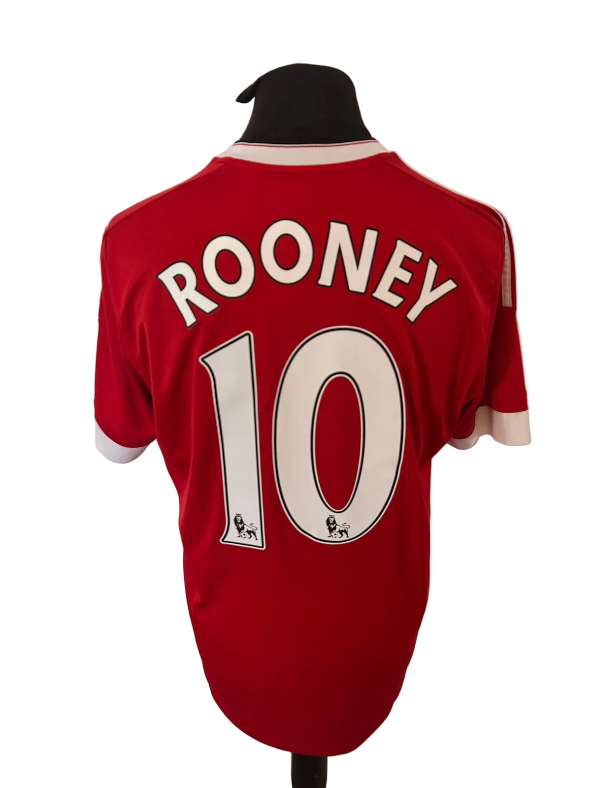 Manchester United 2015-16 home football shirt, red, Large, Adidas, Wayne Rooney, back