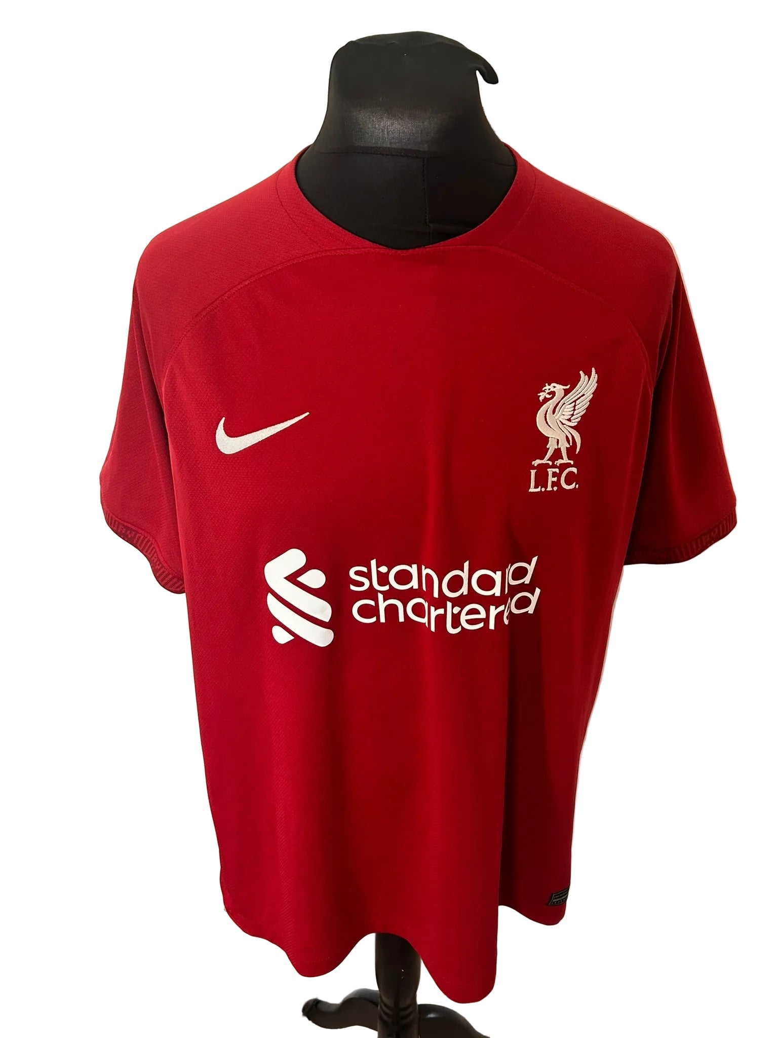 Liverpool 2022-23 home football shirt, red, Extra Large, XL, Nike, Mohamed Salah, front