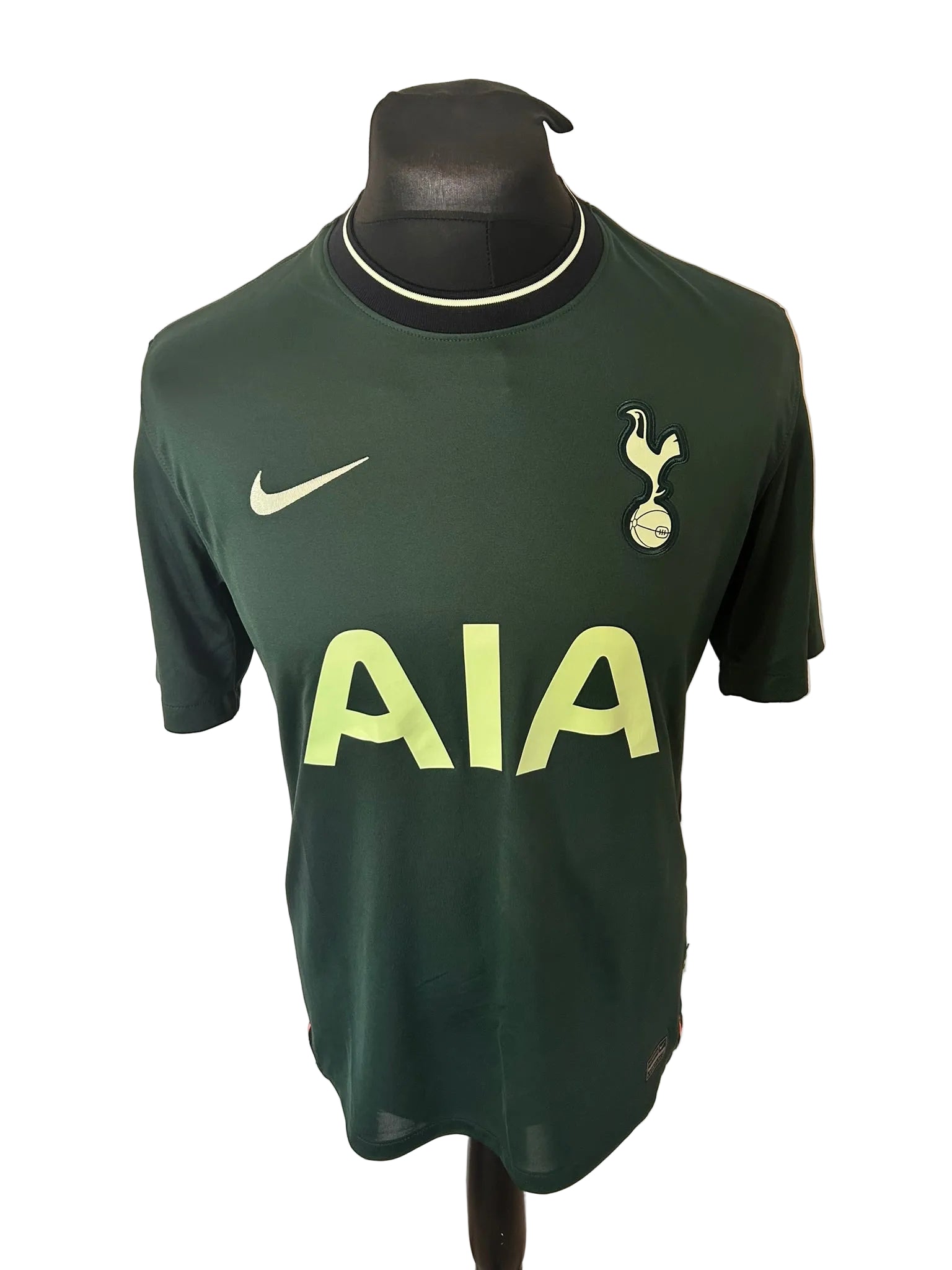 Tottenham Hotspur 2020-21 away football shirt, green, medium, Nike, Son Heung-min, front