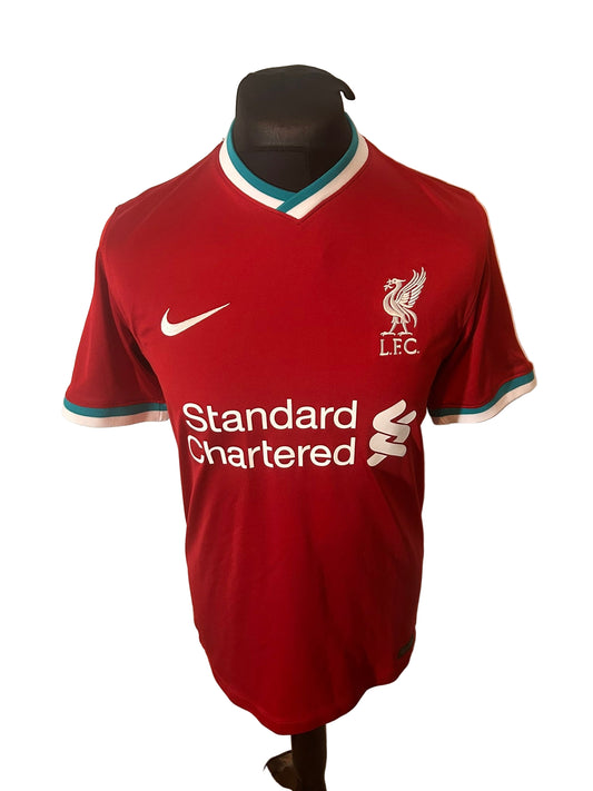 Liverpool Mohamed Salah 2020-21 Home Football Shirt Medium Nike