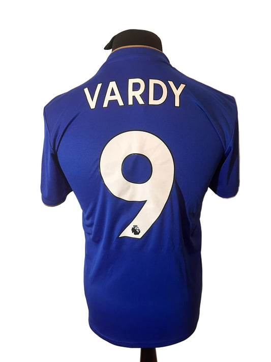 Leicester City Jamie Vardy 2018-19 Home Football Shirt Small Adidas