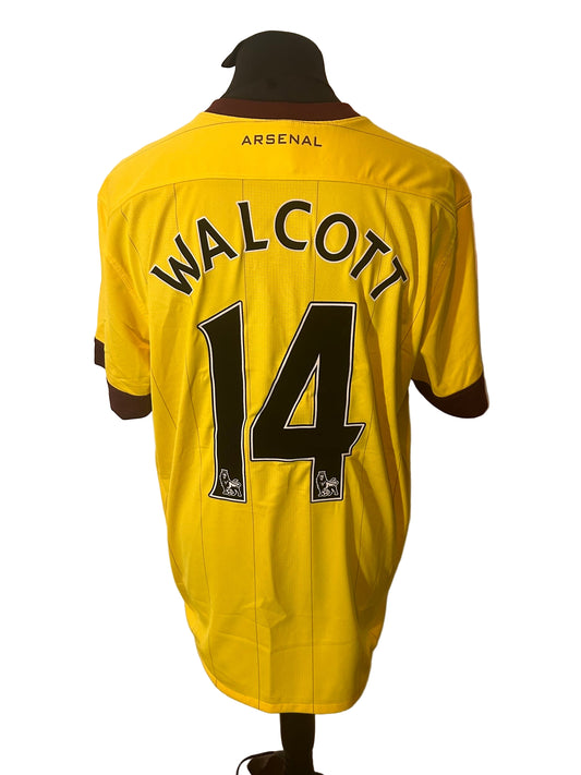 Arsenal Theo Walcott 2010-13 Away Football Shirt Extra Large XL Nike