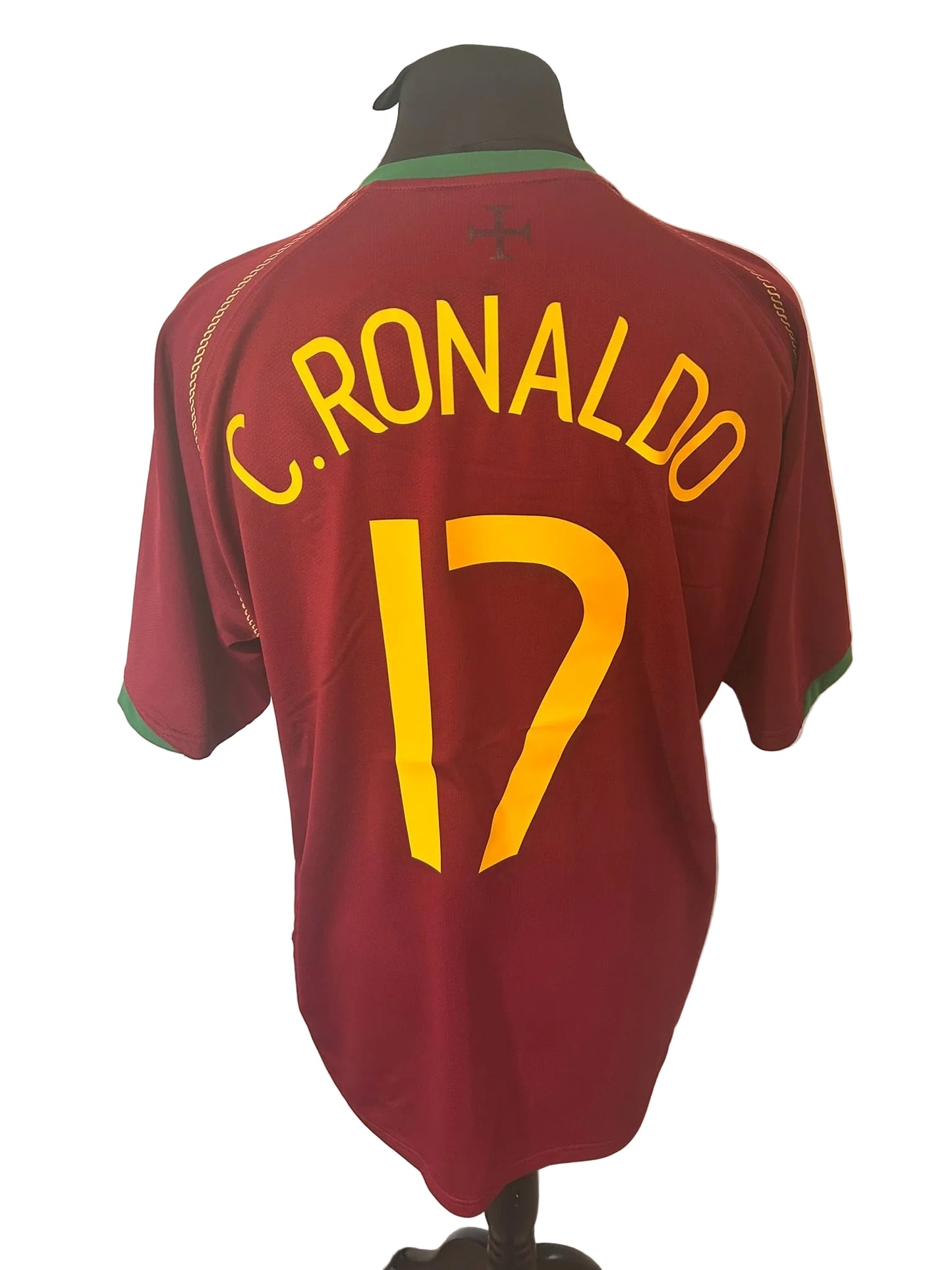 Portugal 2006-08 home football shirt, red, Extra Large, XL, Nike, Cristiano Ronaldo, back