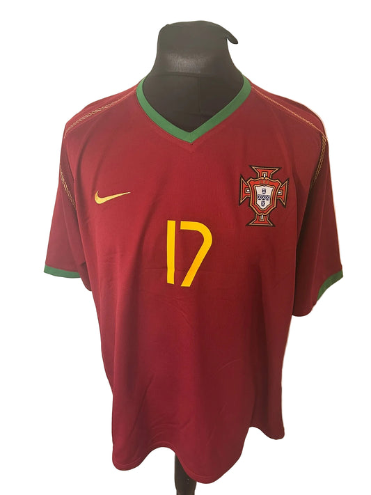 Portugal 2006-08 home football shirt, red, Extra Large, XL, Nike, Cristiano Ronaldo, front