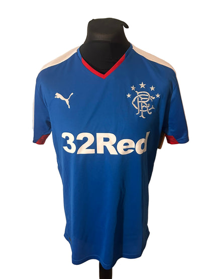 Rangers 2015-16 Home Football Shirt Large Puma
