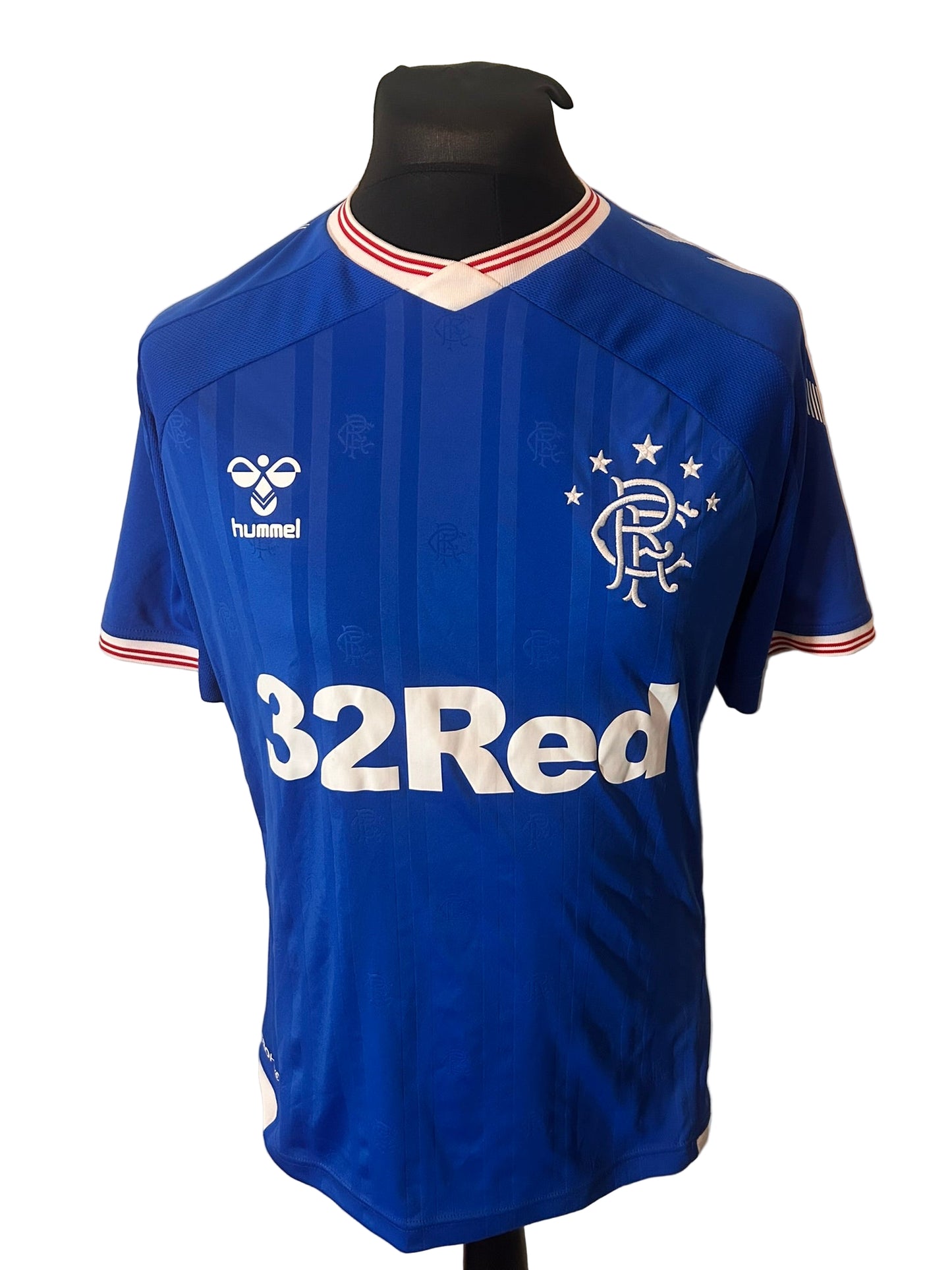Rangers 2019-20 Home Football Shirt Large Hummel