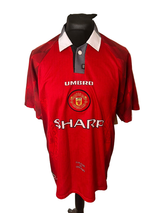 Manchester United Eric Cantona 1996-98 Home Football Shirt Extra Large XL Umbro
