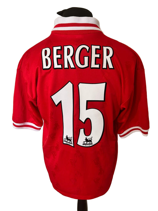 Liverpool Patrik Berger 1996-98 Home Football Shirt Medium Reebok