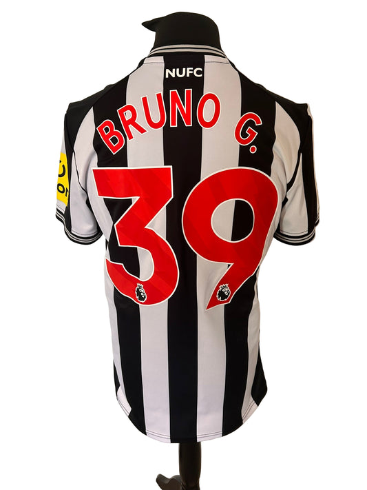 Newcastle United Bruno Guimaraes 2023-24 Home Football Shirt Medium Castore