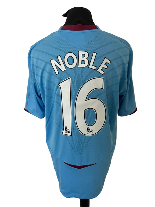 West Ham United 2008-09 away football shirt, blue, Extra Large, XL, Umbro, Mark Noble, back