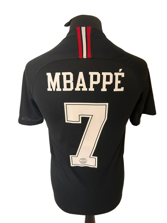 Paris Saint Germain PSG Kylian Mbappe 2018-19 Third Football Shirt Small Nike