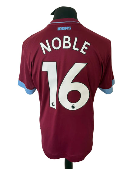 West Ham United 2018-19 home football shirt, claret, Large, Umbro, Mark Noble, back