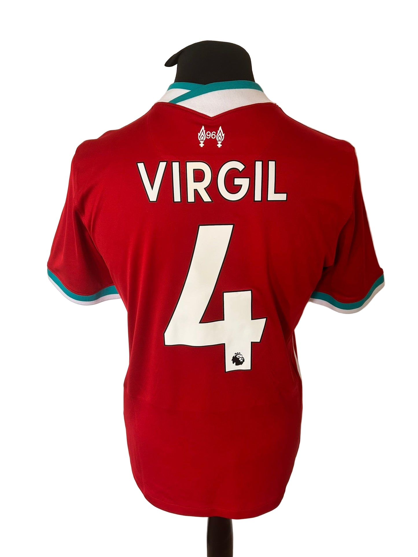 Liverpool Virgil Van Dijk 2020-21 Home Football Shirt Medium Nike